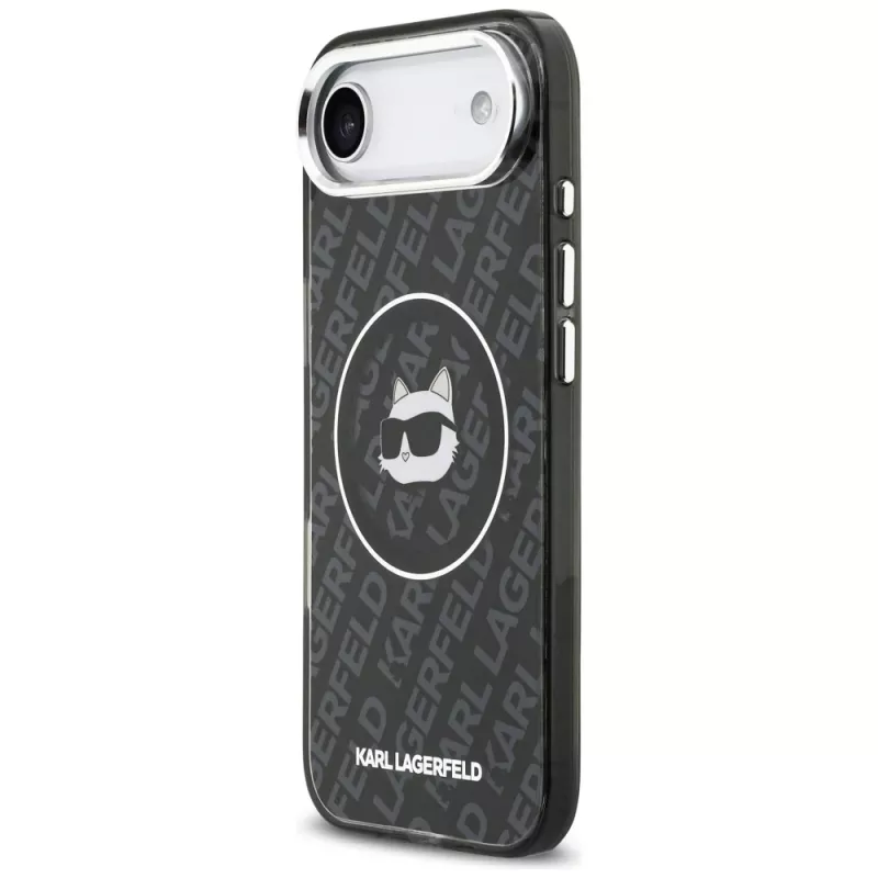 Karl Lagerfeld IML Choupette Head Logo MagSafe-hoesje voor Apple iPhone Air - zwart