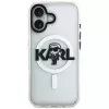 KARL LAGERFELD IML Karl Sketch Logo MagSafe Case voor Apple iPhone 17, transparant