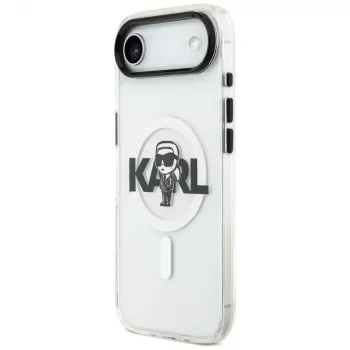 Karl Lagerfeld IML Karl Sketch Logo MagSafe Case voor iPhone Air, transparant