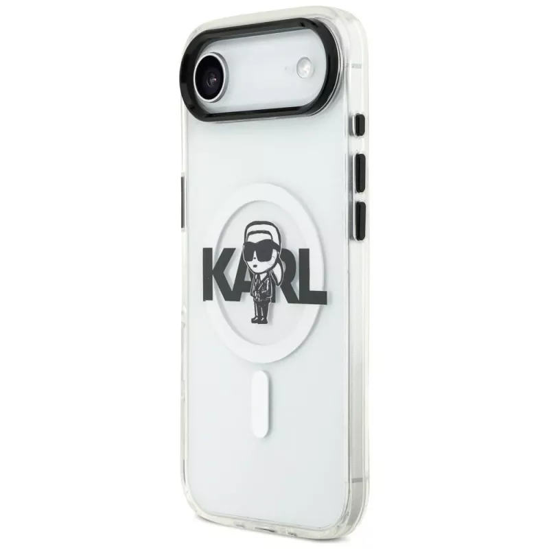 Karl Lagerfeld IML Karl Sketch Logo MagSafe Case voor iPhone Air, transparant