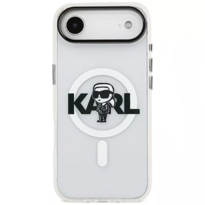 Karl Lagerfeld IML Karl Sketch Logo MagSafe Case voor iPhone Air, transparant