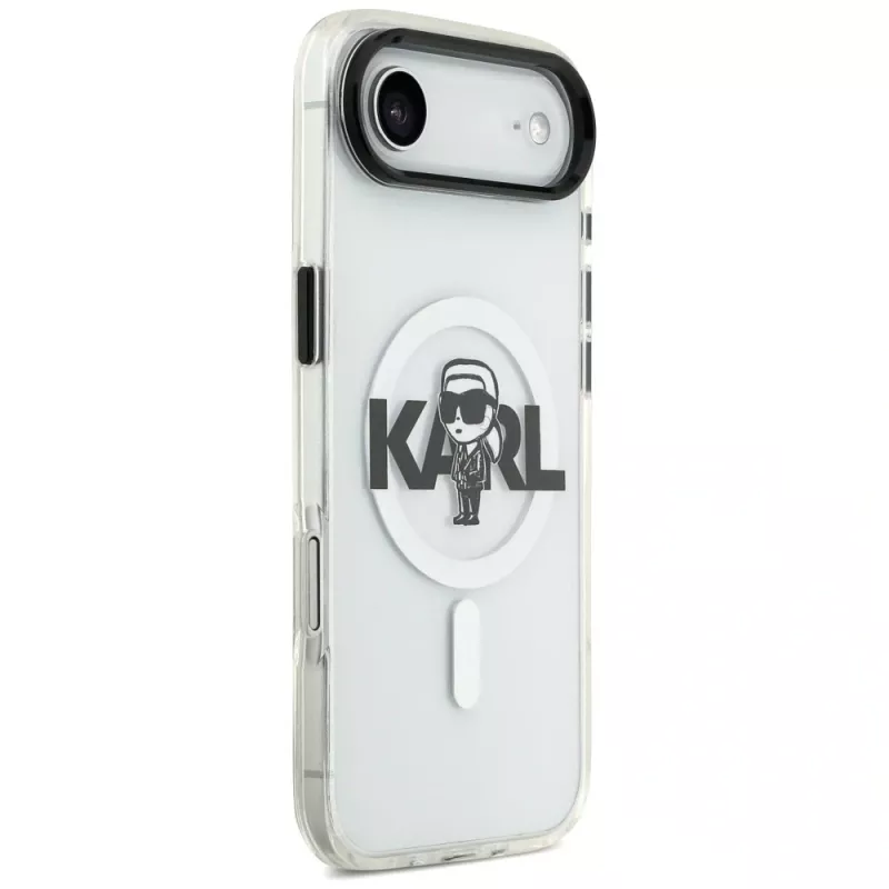 Karl Lagerfeld IML Karl Sketch Logo MagSafe Case voor iPhone Air, transparant