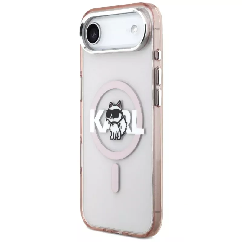 Karl Lagerfeld IML Choupette Sketch Logo MagSafe-hoesje voor iPhone Air roze