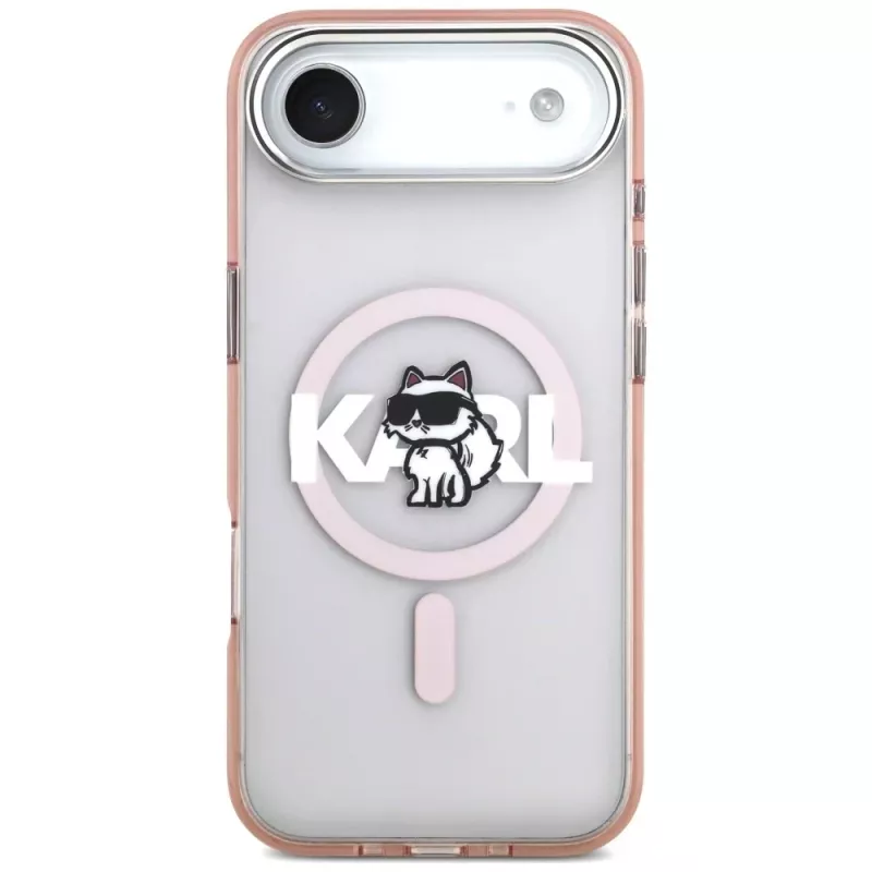 Karl Lagerfeld IML Choupette Sketch Logo MagSafe-hoesje voor iPhone Air roze