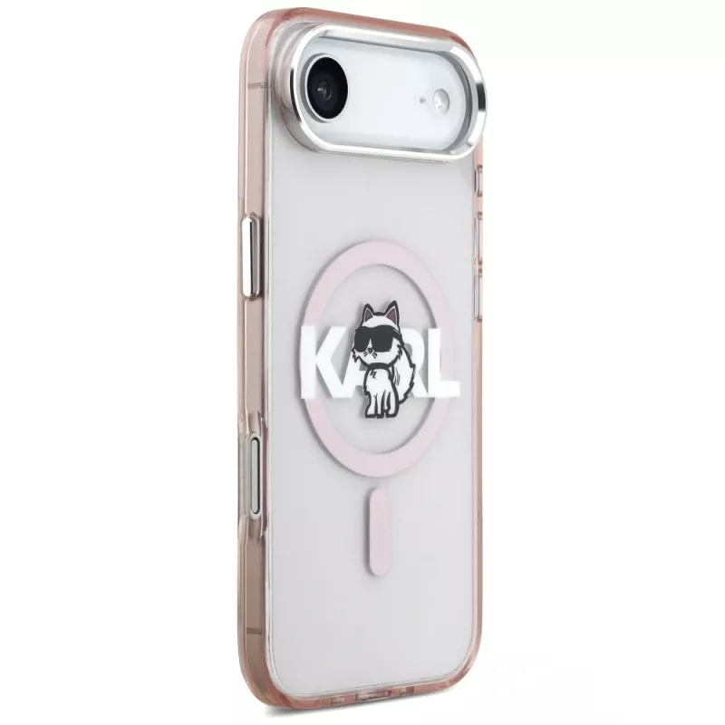 Karl Lagerfeld IML Choupette Sketch Logo MagSafe-hoesje voor iPhone Air roze