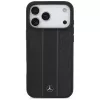 Mercedes Leather Laurel Leaves Stripes MagSafe-hoesje voor iPhone 17 Pro Max zwart