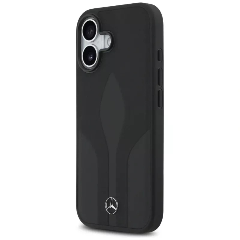 Mercedes Leather The Move MagSafe-hoesje voor iPhone 17 zwart