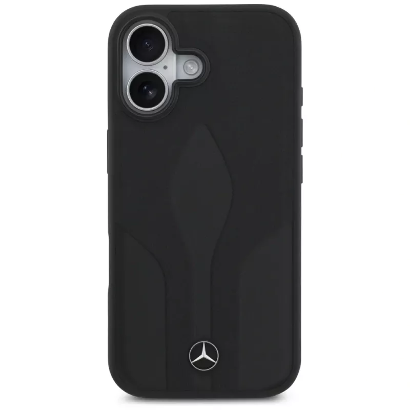Mercedes Leather The Move MagSafe-hoesje voor iPhone 17 zwart