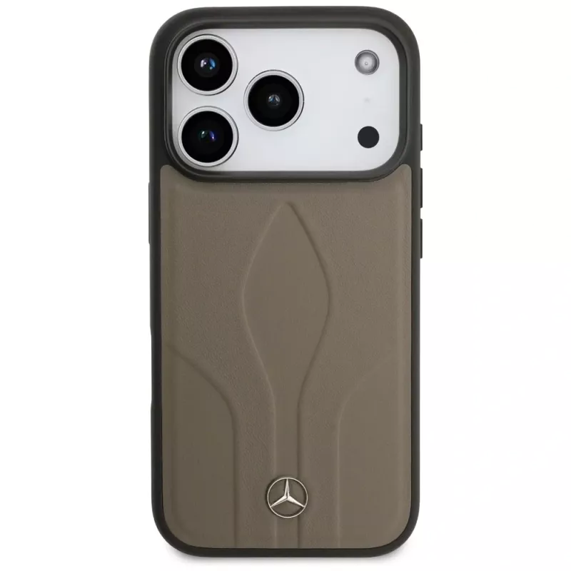 Mercedes The Move lederen MagSafe-hoesje voor iPhone 17 Pro taupe