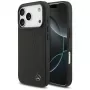 Mercedes Large Laurel Leave lederen MagSafe-hoesje voor iPhone 17 Pro zwart