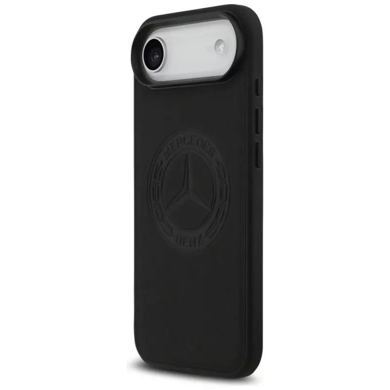Mercedes Vintage Logo lederen MagSafe-hoesje voor iPhone Air zwart