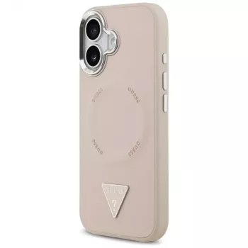 Guess Triangle Logo MagSafe-hoesje voor iPhone 17 (roze)