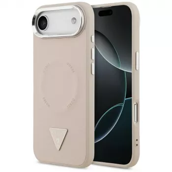 Guess Triangle Logo MagSafe-hoesje voor iPhone Air (roze)
