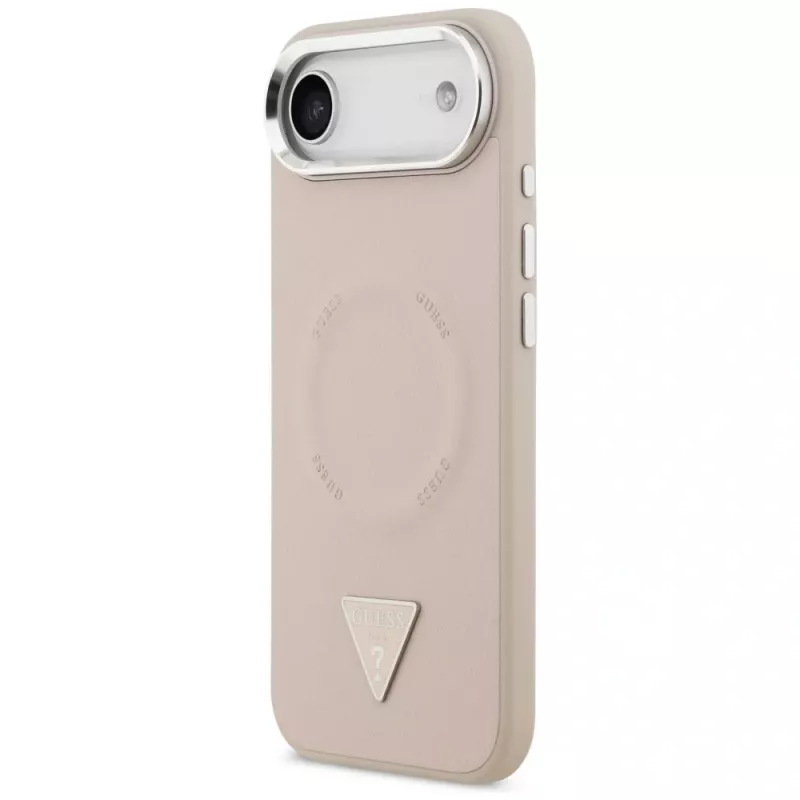 Guess Triangle Logo MagSafe-hoesje voor iPhone Air (roze)