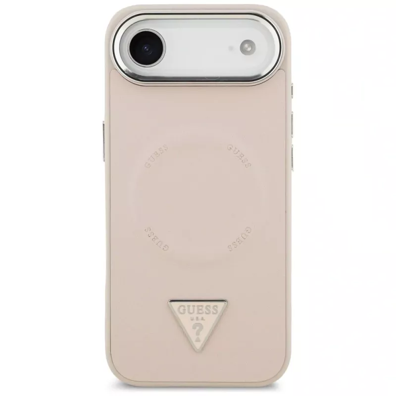 Guess Triangle Logo MagSafe-hoesje voor iPhone Air (roze)