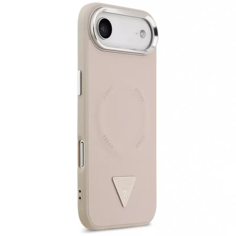 Guess Triangle Logo MagSafe-hoesje voor iPhone Air (roze)