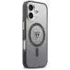 Guess IML Gradient Triangle Logo MagSafe-hoesje voor iPhone 17 zwart
