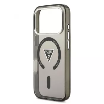 Guess IML Gradient Triangle Logo MagSafe-hoesje voor iPhone 17 Pro zwart