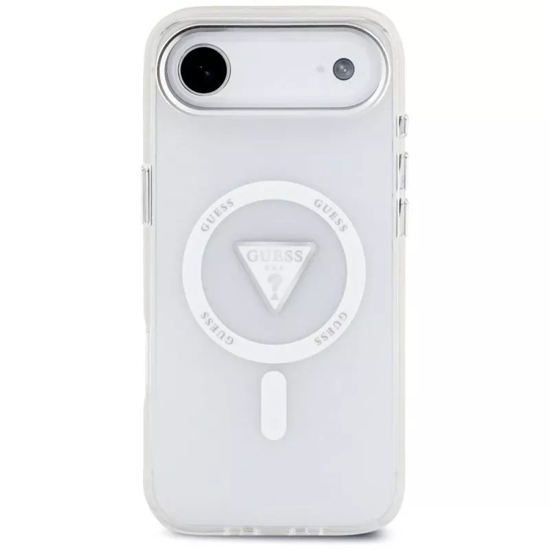 Guess IML Gradient Triangle Logo MagSafe-hoesje voor iPhone Air transparant