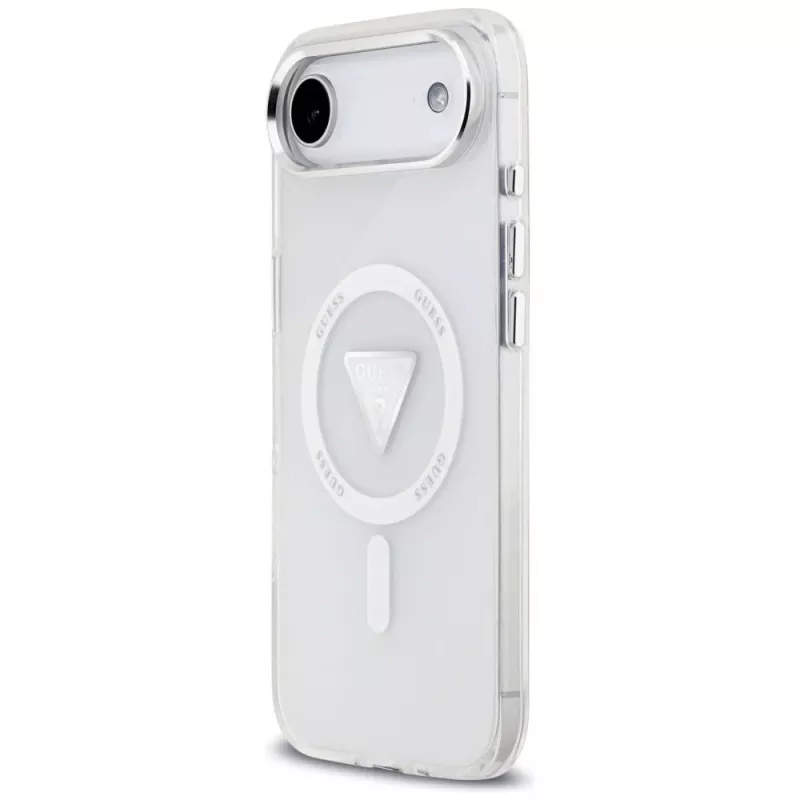 Guess IML Gradient Triangle Logo MagSafe-hoesje voor iPhone Air transparant