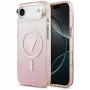 Guess IML Gradient Triangle Logo MagSafe-hoesje voor iPhone Air roze