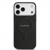 Guess Classic Logo MagSafe-hoesje voor iPhone 17 Pro Max zwart