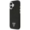 Guess Glitter Triangle Logo MagSafe-hoesje voor iPhone 17 zwart