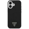 Guess Glitter Triangle Logo MagSafe-hoesje voor iPhone 17 zwart