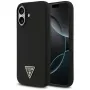 Guess Silicone Triangle Logo MagSafe-hoesje voor iPhone 17 zwart