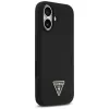 Guess Silicone Triangle Logo MagSafe-hoesje voor iPhone 17 zwart