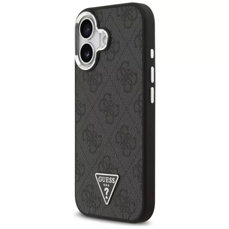 Guess 4G Triangle Logo MagSafe-hoesje voor iPhone 17 - zwart