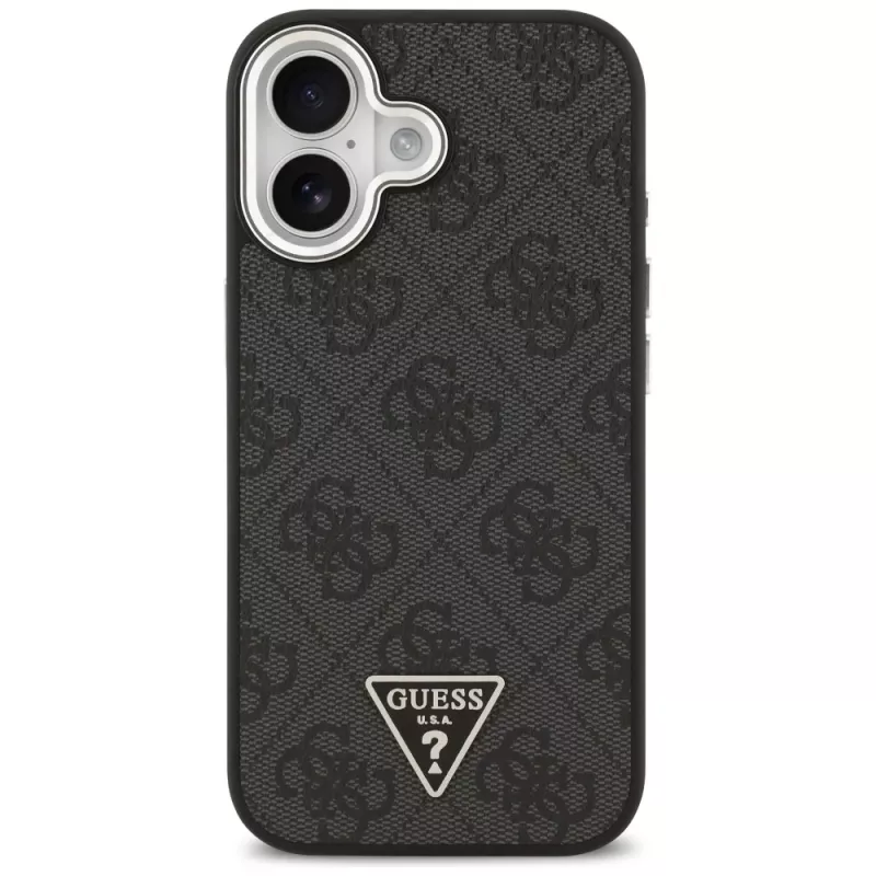 Guess 4G Triangle Logo MagSafe-hoesje voor iPhone 17 - zwart