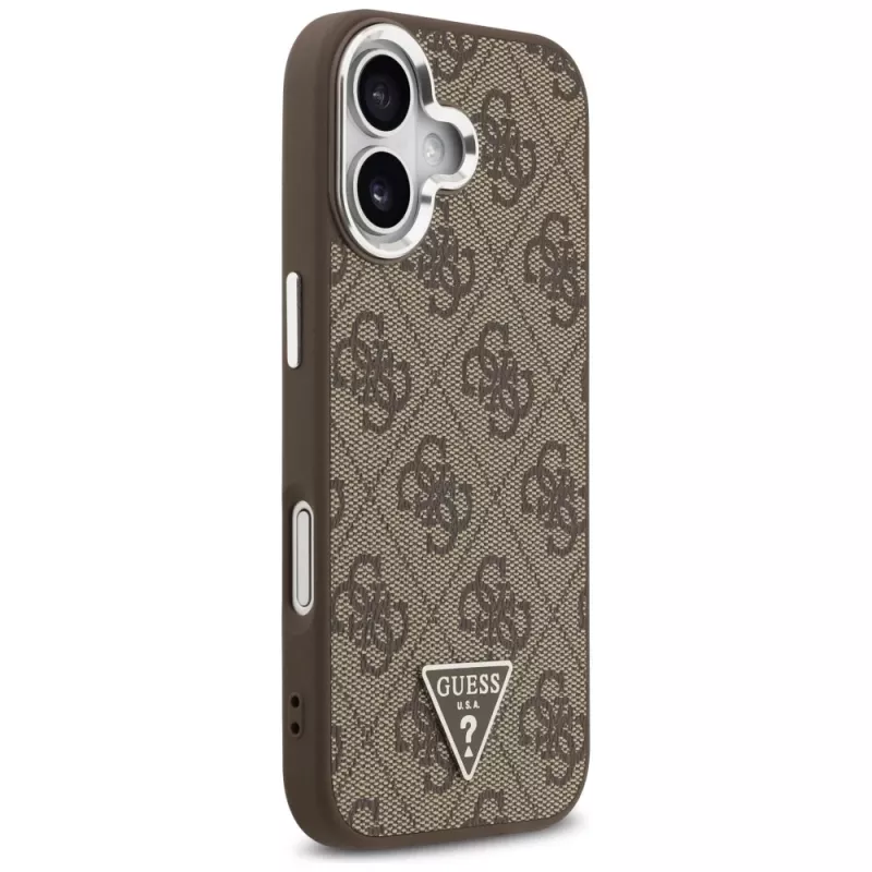 Guess 4G Triangle Logo MagSafe hoesje voor iPhone 17 (bruin)