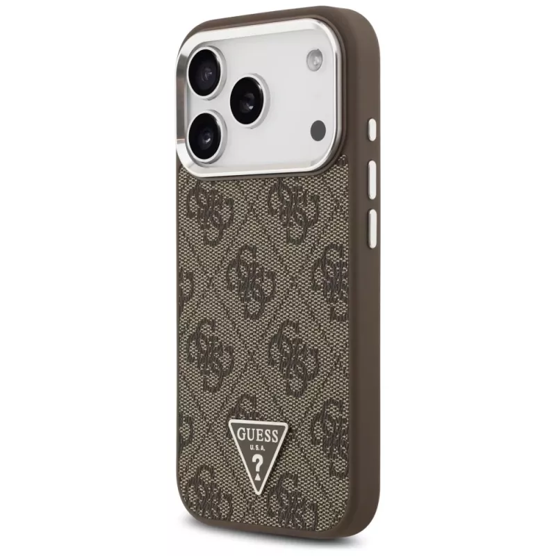 Guess 4G Triangle Logo MagSafe hoesje voor iPhone 17 Pro (bruin)