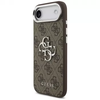 Guess GUHCP17MP4G4SMCW 4G Big 4G Classic Logo hoesje voor iPhone Air – bruin / zilver