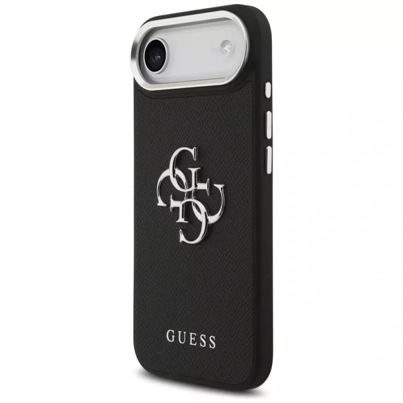 Guess Grained Big 4G Classic Logo hoesje voor iPhone Air - zwart