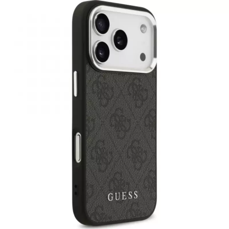Guess 4G Classic Logo MagSafe hoesje voor iPhone 17 Pro (zwart)