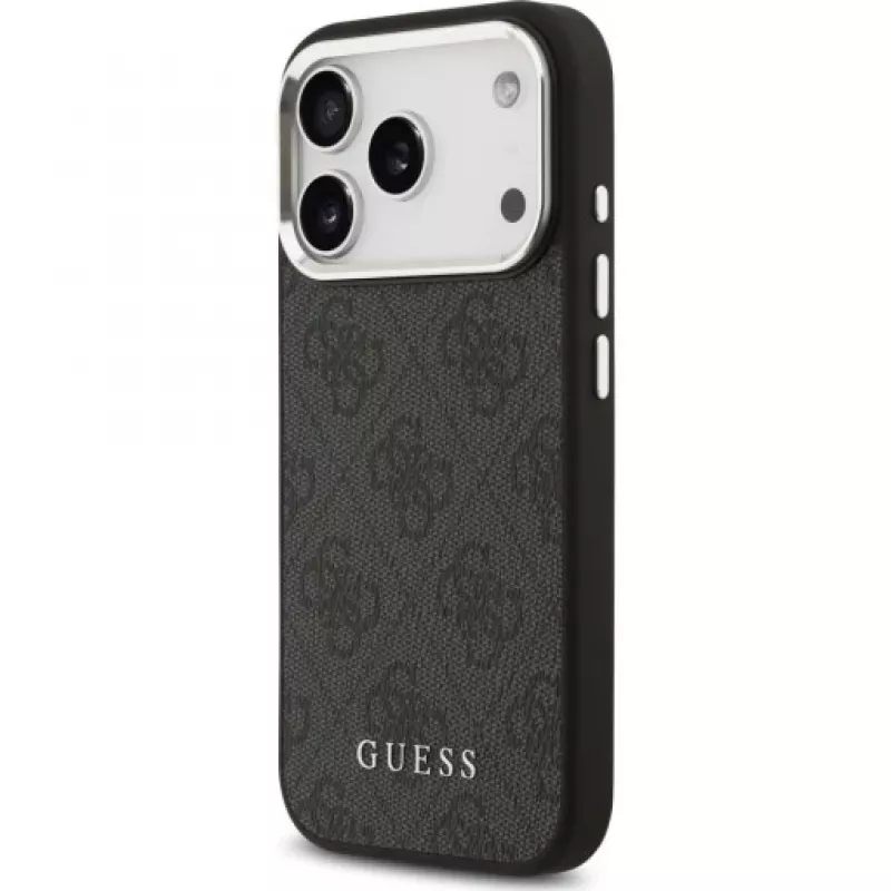Guess 4G Classic Logo MagSafe hoesje voor iPhone 17 Pro (zwart)