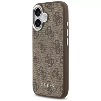 Guess 4G Classic Logo MagSafe hoesje voor iPhone 17, bruin