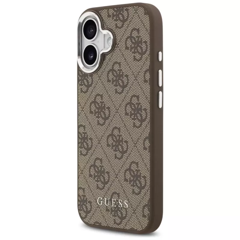 Guess 4G Classic Logo MagSafe hoesje voor iPhone 17, bruin