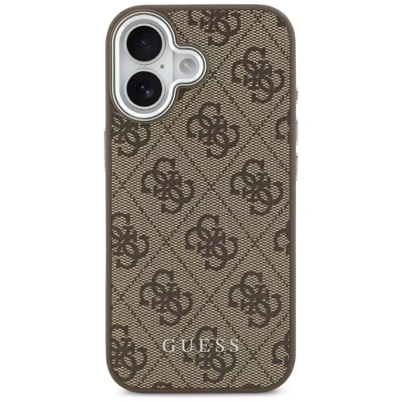 Guess 4G Classic Logo MagSafe hoesje voor iPhone 17, bruin