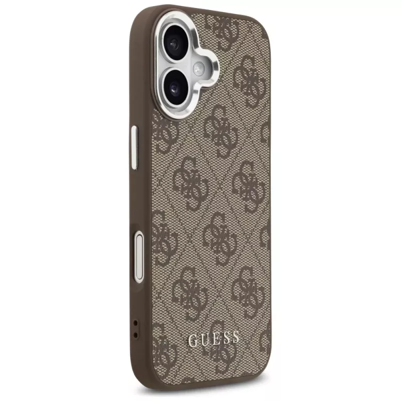 Guess 4G Classic Logo MagSafe hoesje voor iPhone 17, bruin