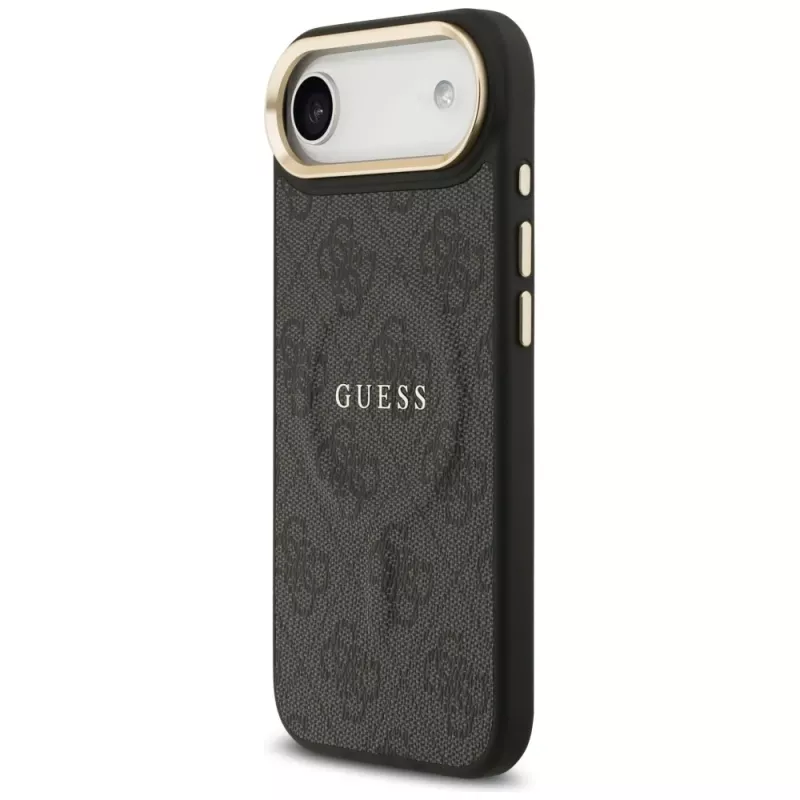 Guess 4G PU Classic Logo MagSafe-hoesje voor iPhone Air zwart