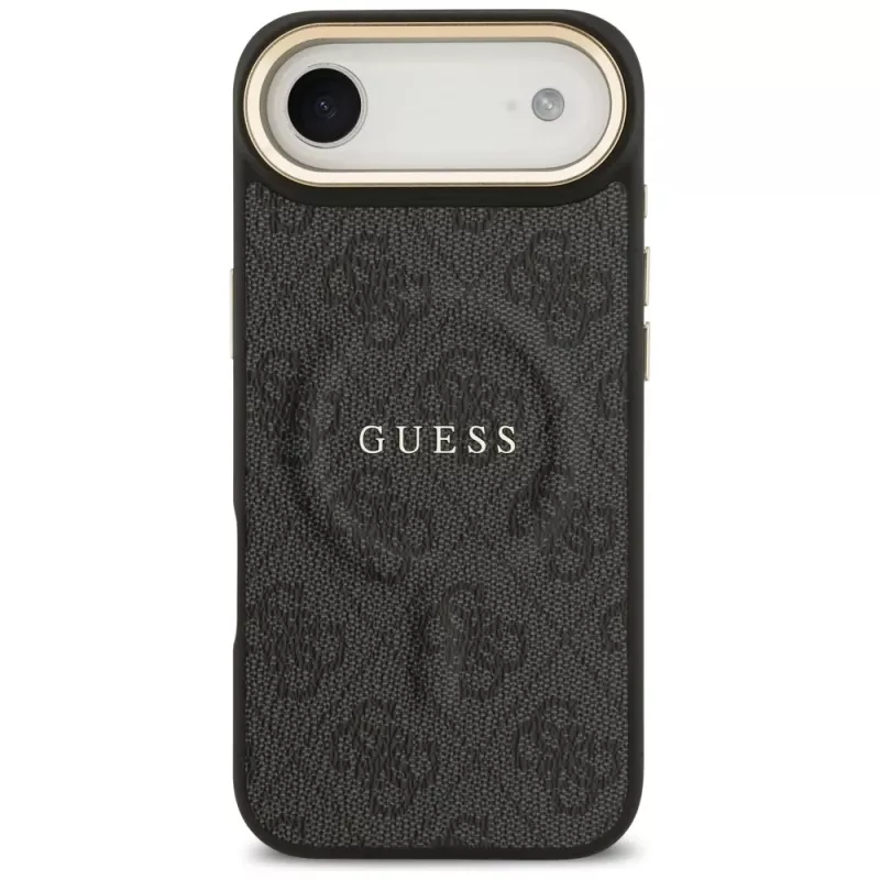 Guess 4G PU Classic Logo MagSafe-hoesje voor iPhone Air zwart