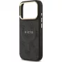 Guess 4G PU Classic Logo MagSafe back cover voor Apple iPhone 17 Pro zwart