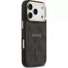Guess 4G PU Classic Logo MagSafe back cover voor Apple iPhone 17 Pro zwart
