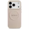 Guess Peony Hot Stamp MagSafe hoesje voor iPhone 17 Pro, roze