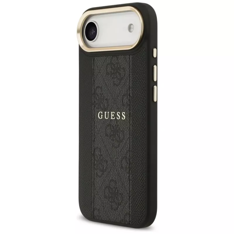 Guess 4G Stripe MagSafe hoesje voor iPhone Air, zwart
