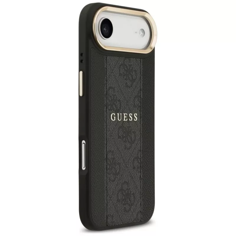 Guess 4G Stripe MagSafe hoesje voor iPhone Air, zwart