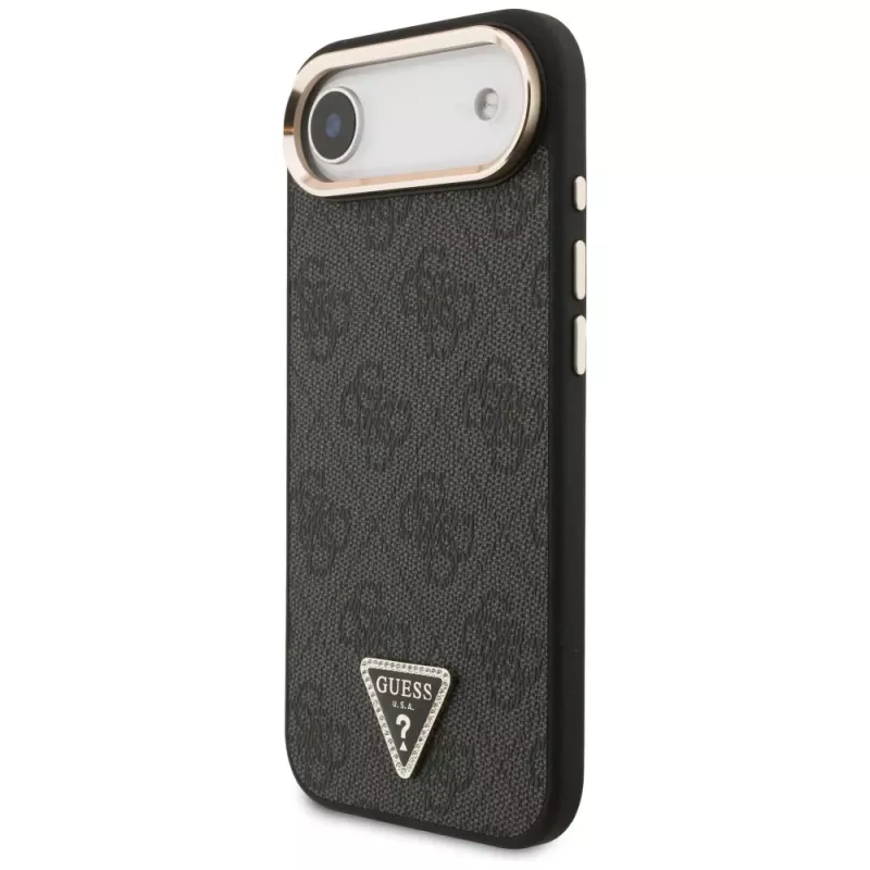 Guess 4G Triangle Logo MagSafe-hoesje voor iPhone Air zwart goud